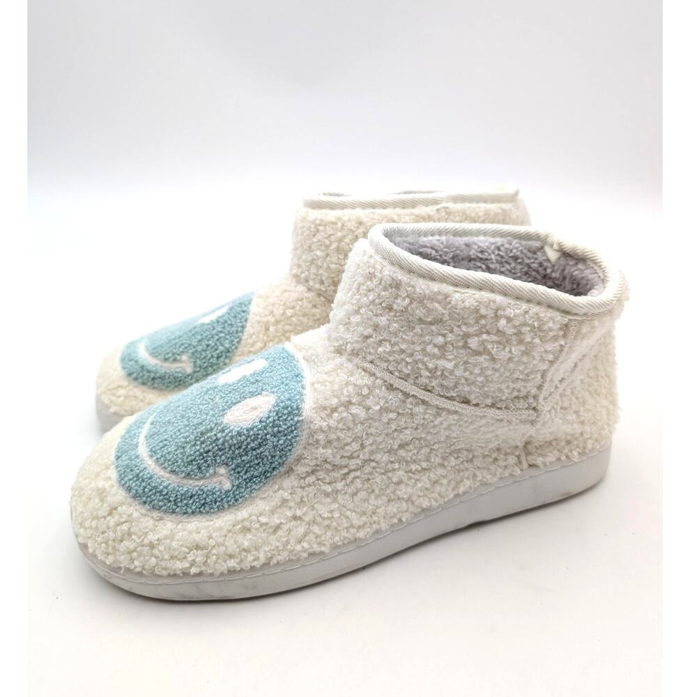 Mia Chill Smiley Faux Shearling Bootie Slipper Women's Saige Size US10M EU40.5
